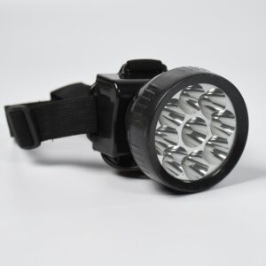Head Lamp 9 Led Long Range Rechargeable Lamp Use For Farmers, Fishing