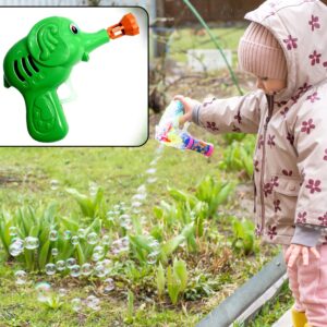 Elephant Hand-Press Bubble Gun Toy with Bubble Liquid Bottle for Kids